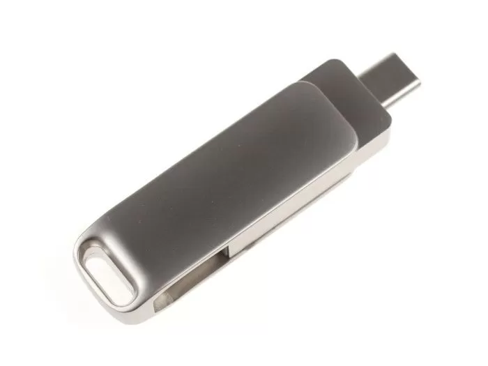 USB флешка TWIST-OTG 3in1 USB-TypeC Metal